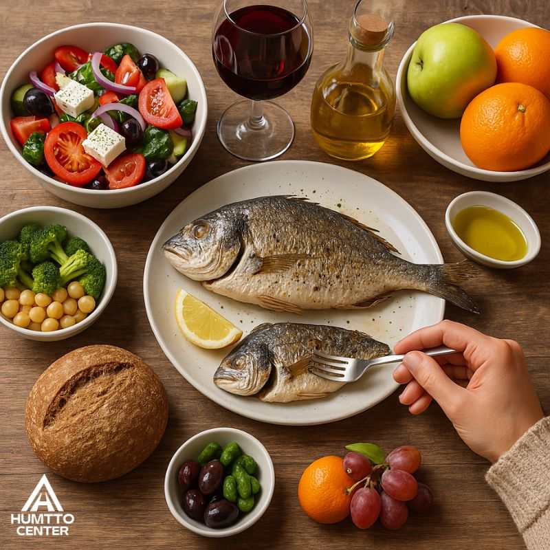مواد غذایی موجود در رژیم مدیترانه ای